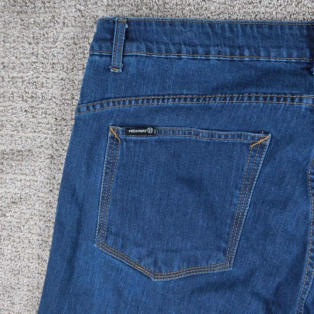 Highway 21 Stronghold Jeans Men 36x32 Blue Dyneema Motorcycle Riding Jeans Denim